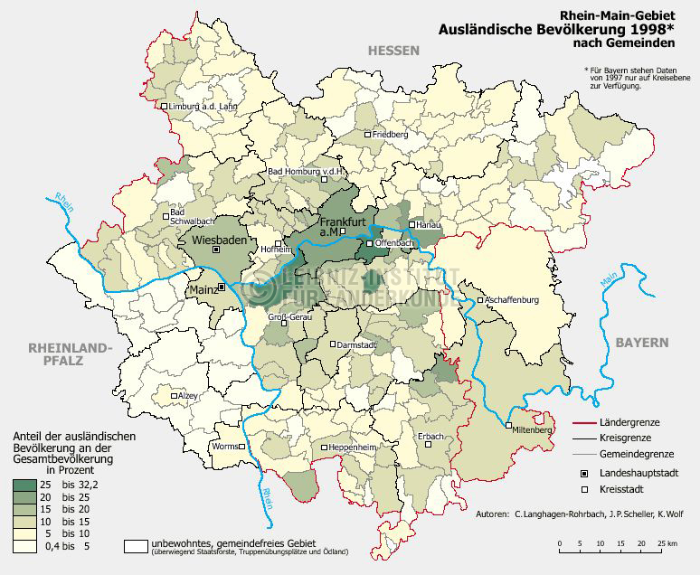 Rhein Main Gebiet Karte